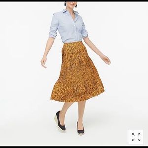 NEW J Crew Pleated Skirt